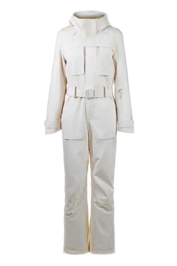 Plain White Ski Jumpsuit