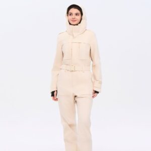 Plain White Ski Jumpsuit
