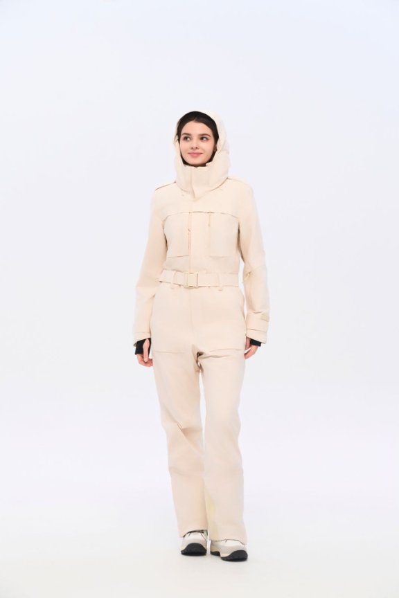 Plain White Ski Jumpsuit