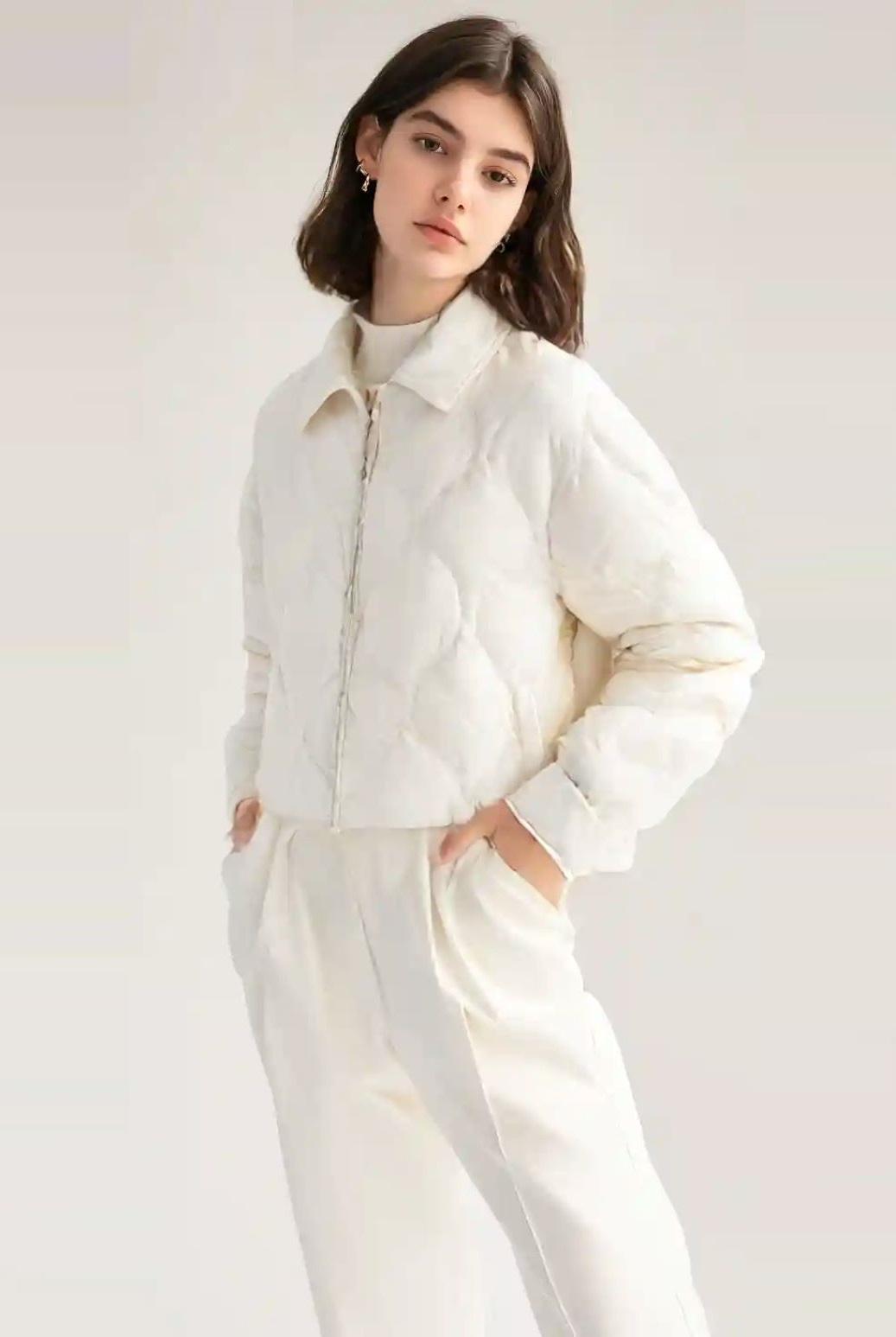 Light Yellow Goose Down Jacket