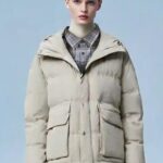 Sand Gray Goose Down Jacket Sand Gray Goose Down Jacket