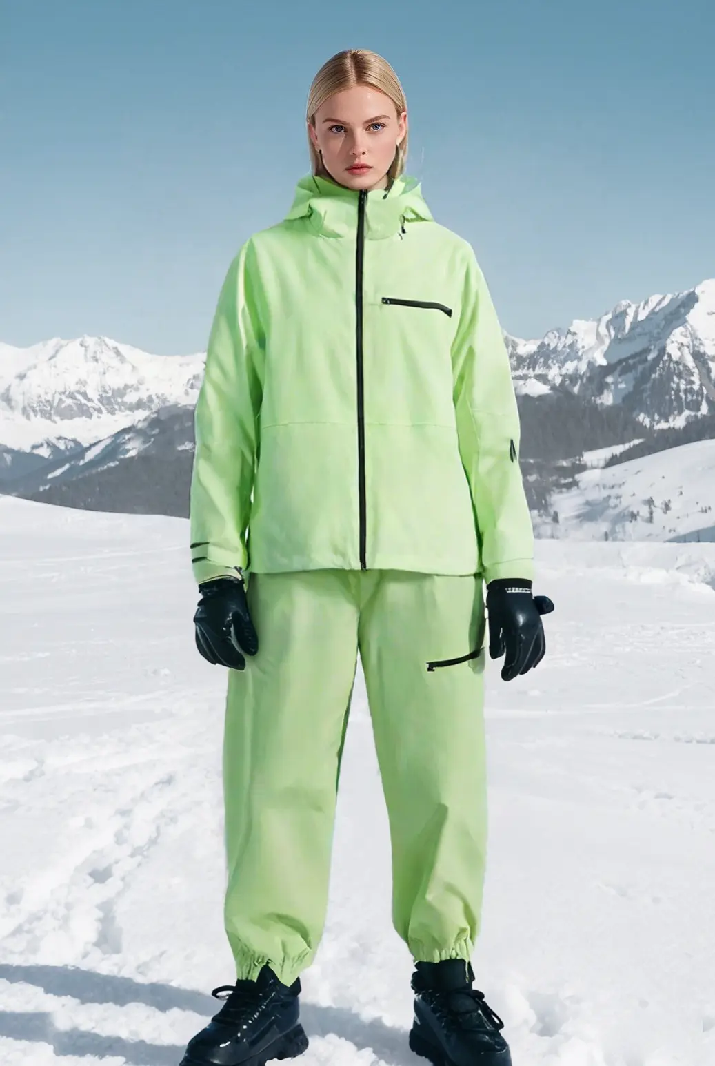 Scenic Green Ski Suit