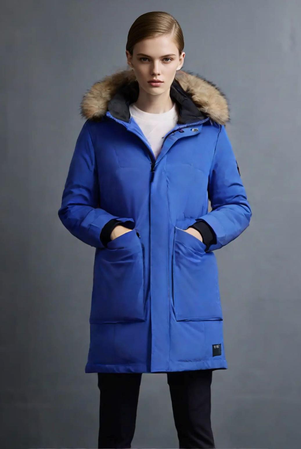 Klein Blue Outerdoor Goose Down Parka