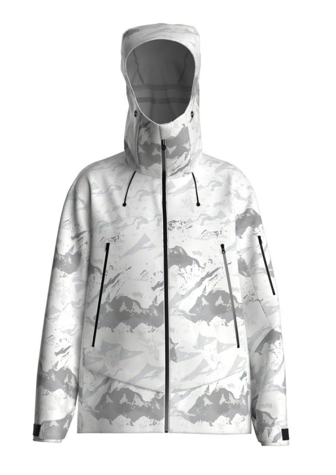 Stylish Snow Mountain Print Outdoor Hooded Jacket Stylish Snow Mountain Print Outdoor Hooded Jacket