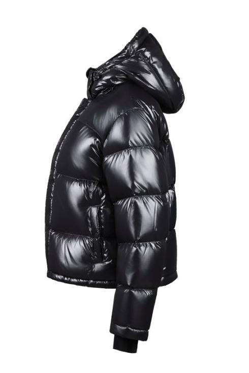 Light Black Puffer Goose Down Jacket