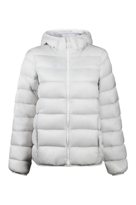 Pearl White Goose Down Jacket
