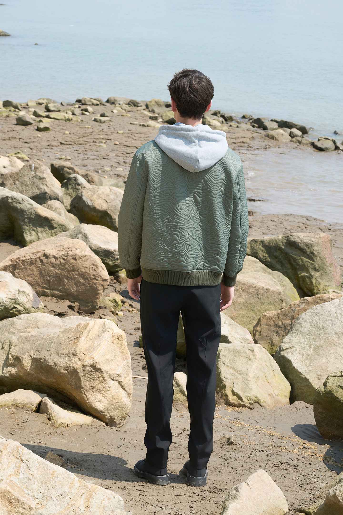 Detachable Hat Bomber Jacket Detachable Hat Bomber Jacket