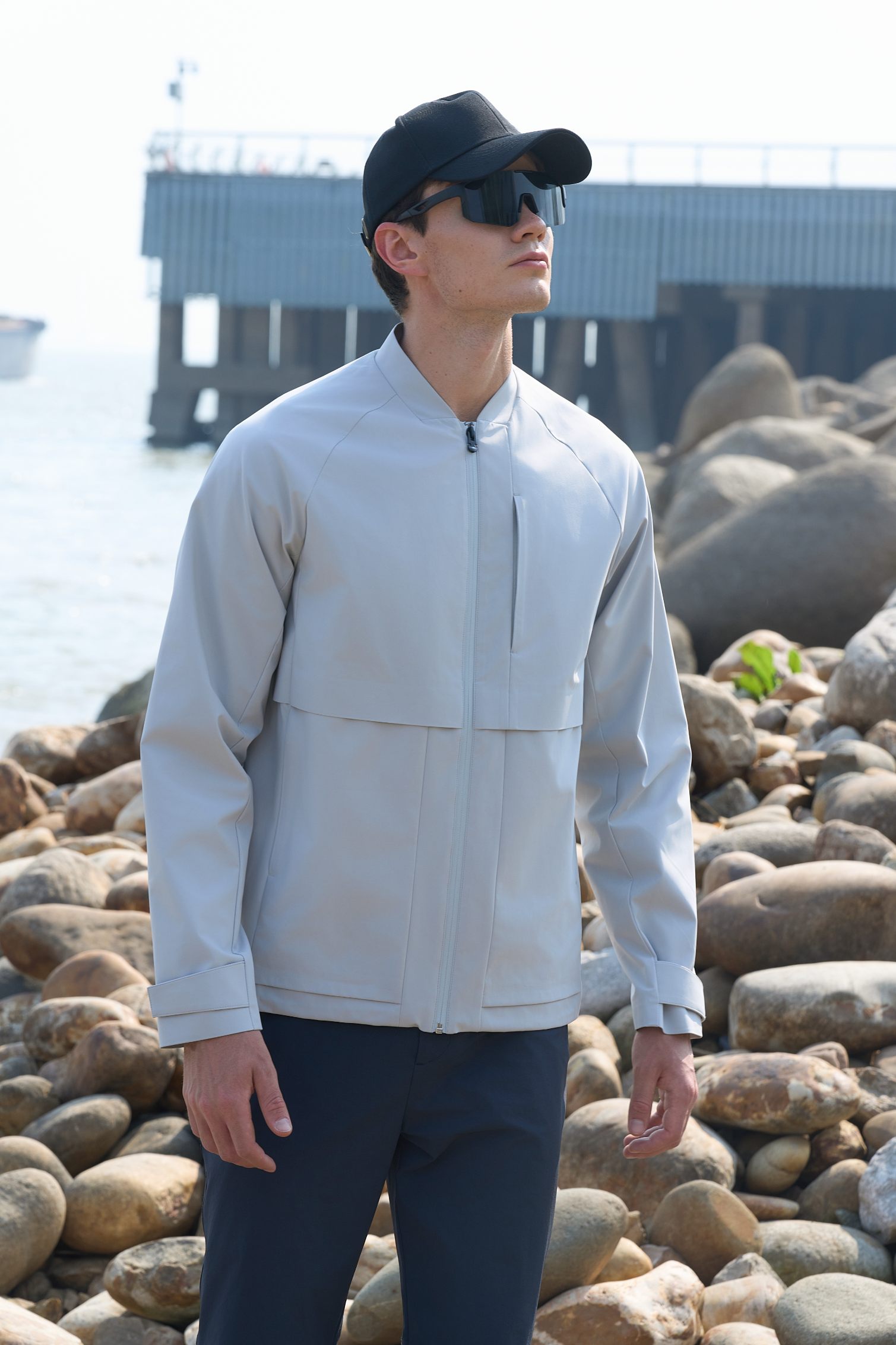 Stand-up Collar Waterproof Jacket