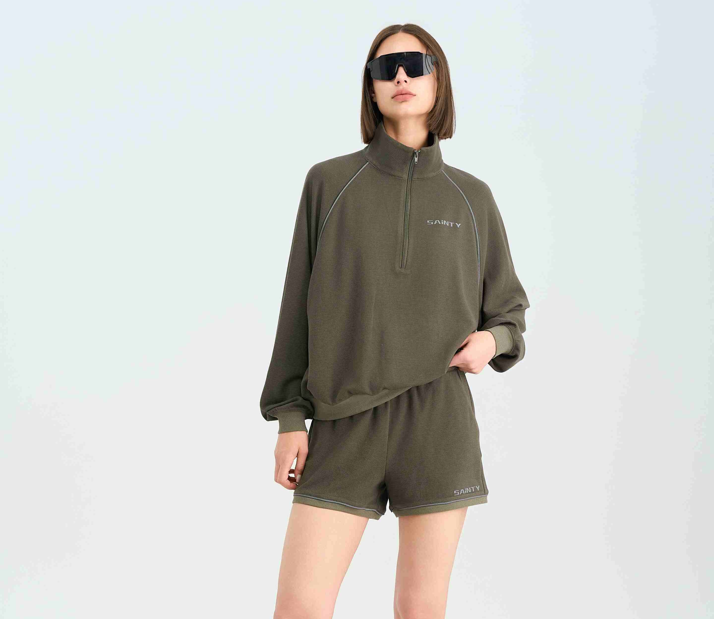 Forest Green Kinetic Knit Top