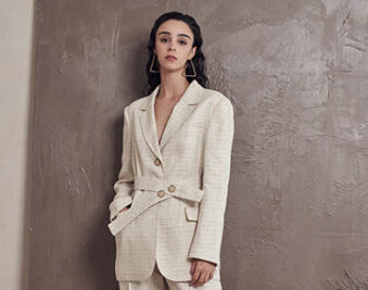 Refined Linen Elastic-Waist Trouser