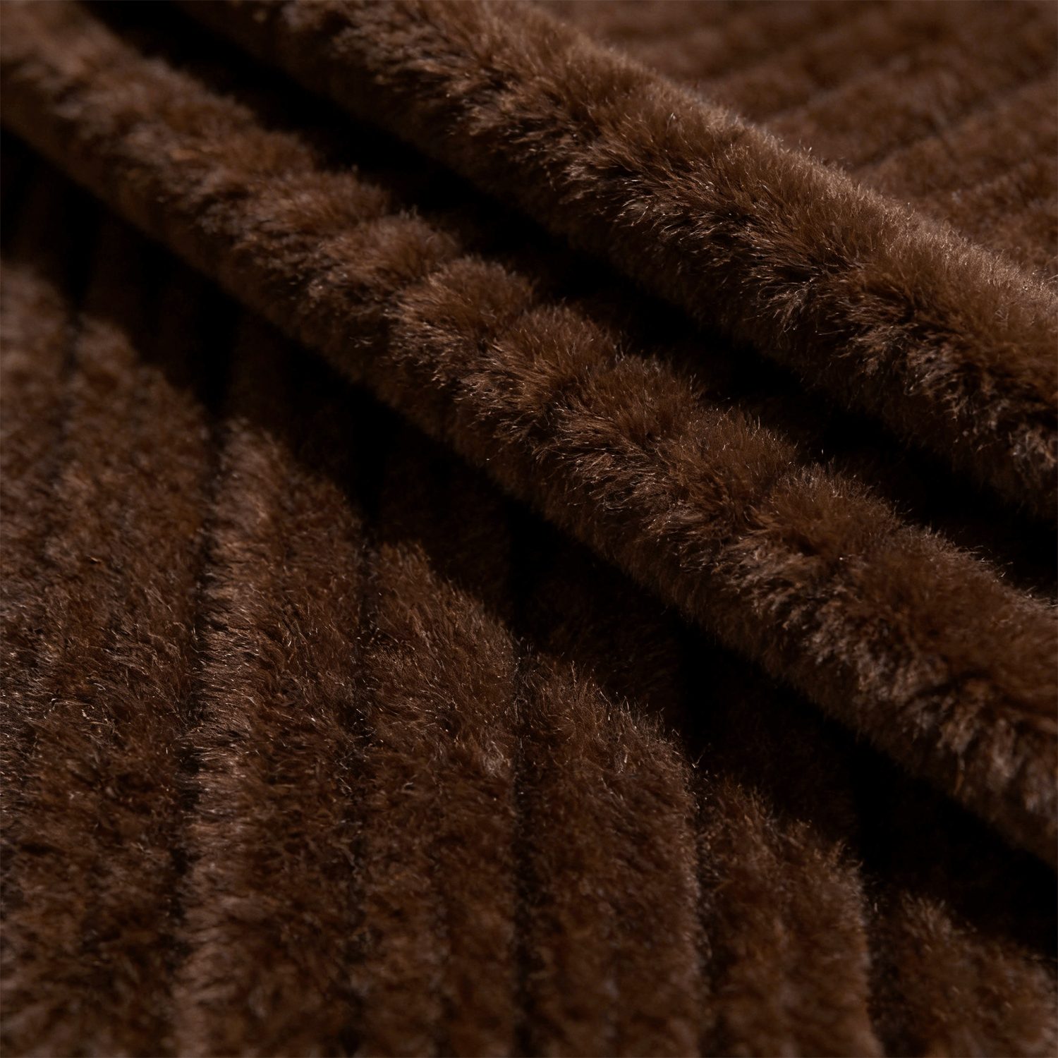 Acrylic Knit Pile Fabric Flocked Sheared Imitation Fur
