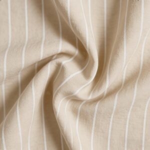 Viscose Linen Yarn Dyed Stripe Fabric
