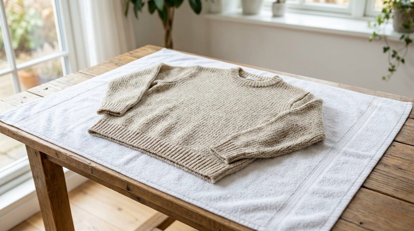 modal sweater flat dry